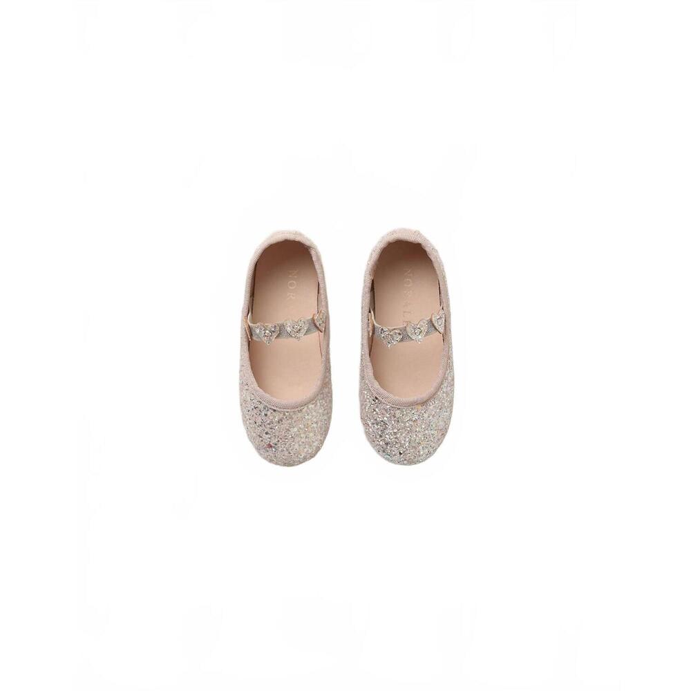 NEW RYLEE + CRU girl's ballet flats in iridescent